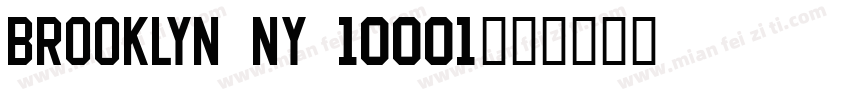 BROOKLYN NY 10001字体转换